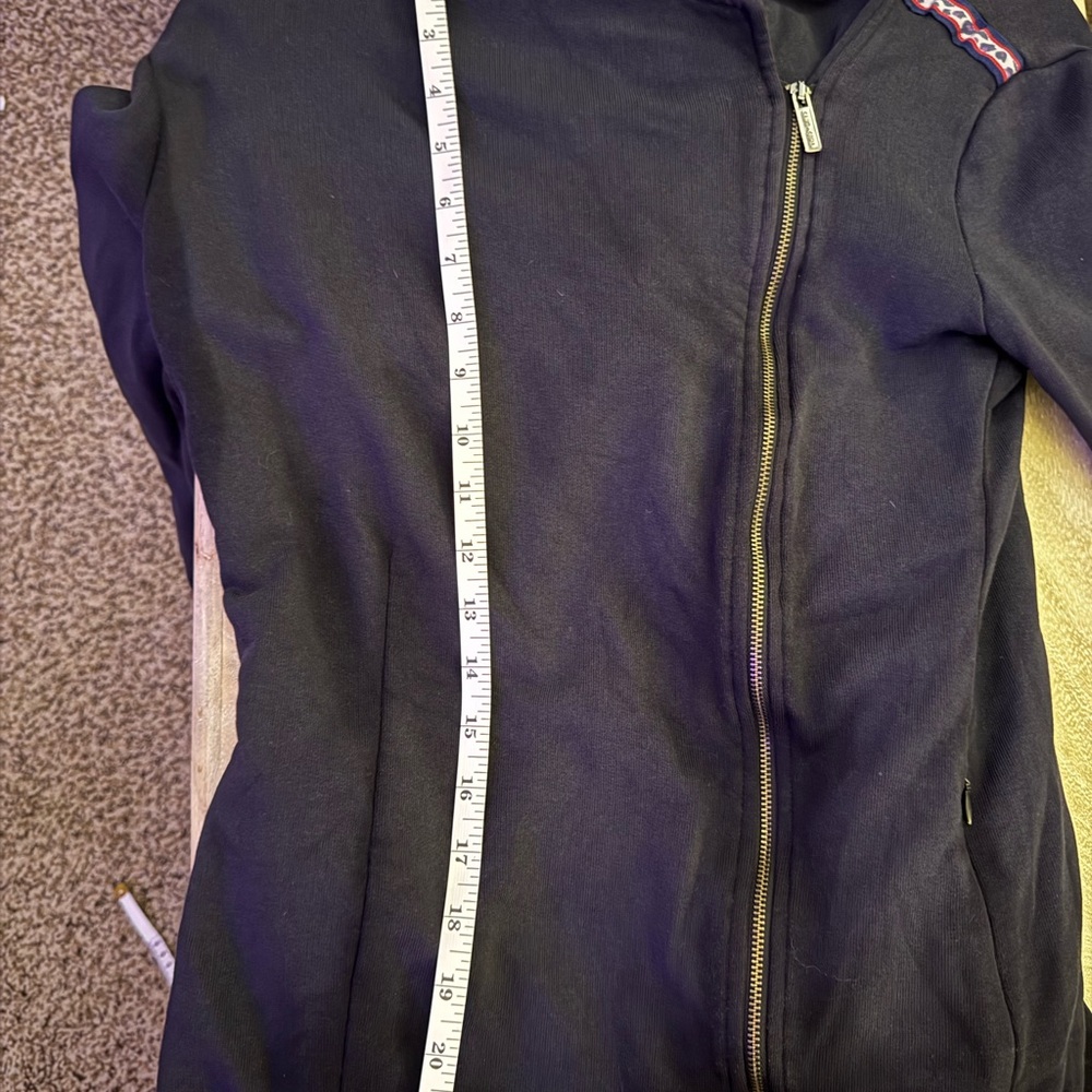 Saint + Sofia Elegant Black Moto Blazer - Picture 7 of 9